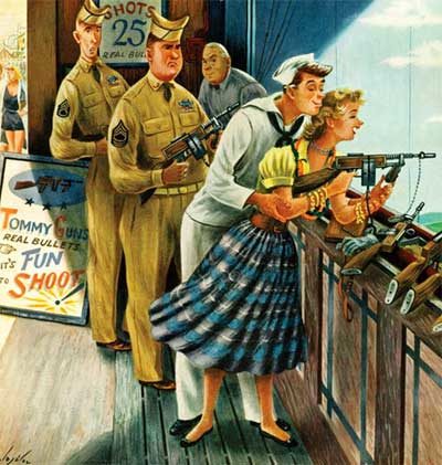 Shooting Gallery by Constatin Alajalov