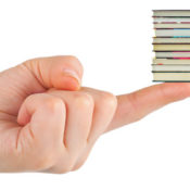 Finger Balancing Stack of Minibooks