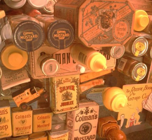 Jars of mustard