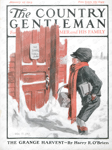 Country Gentleman cover from January 27, 1923
