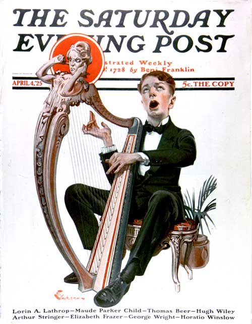 Offkey Harpist by E.M. Jackson