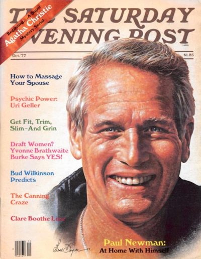 Paul Newman on the cover of the Saturday Evening Post