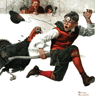 Cousin Reginald the Thanksgiving Turkey appeard on the cover of The Country Gentleman.© SEPS