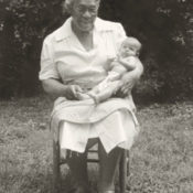 Gee-Gee and Sally Mann as a baby