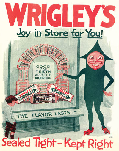 Vintage ad for Wrigley's Gum