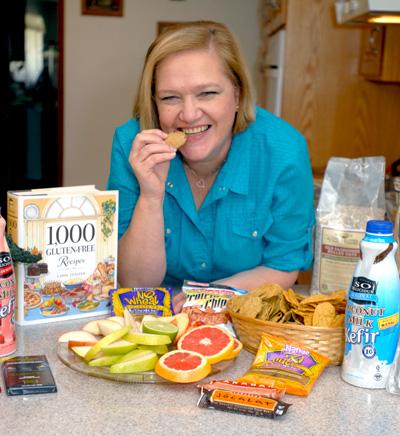 Cynthia Kuper enjoys a gluten-free meal