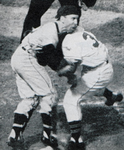 Cerv's jaw is fractured. Cerv fractures his jaw as he slides home.
