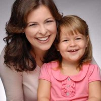 Former Miss America, Nicole Johnson with her daughter.