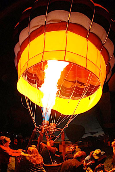 Over 600 balloons take to the air during one of the Albuquerque International Balloon Fiesta's mass ascensions.