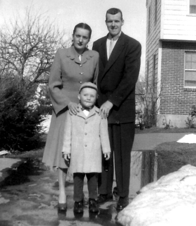 The future US Marshal Daniel O'Malley, his wife Hannah and son, Dan Jr. in 1961.