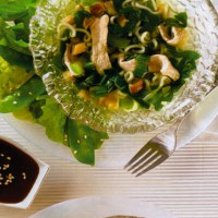 Salad Greens with Hoisin-Plum Dressing