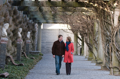 Even in winter, strolls on the vast estate are popular.<br />Photo courtesy of The Biltmore Company