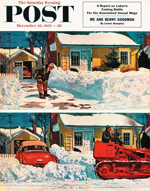 Plowed Over Driveway by Earl Mayer