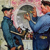 Plumbers by Norman Rockwell