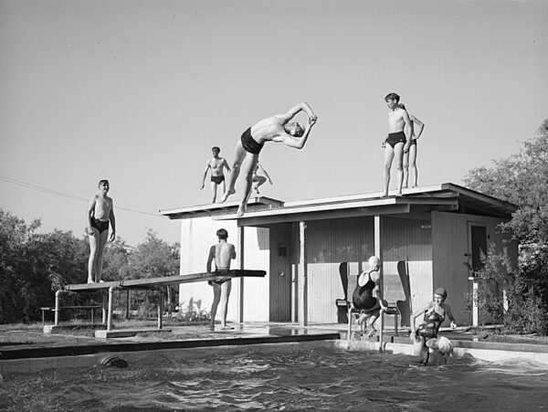 Dude Ranch Pool The Rise and Resilience of Dude Ranches | The Saturday Evening Post