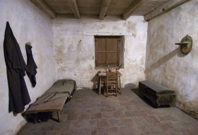 Father Serra's room at Carmel Mission.