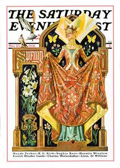 “Queen of Spring” by J.C. Leyendecker from May 23, 1931