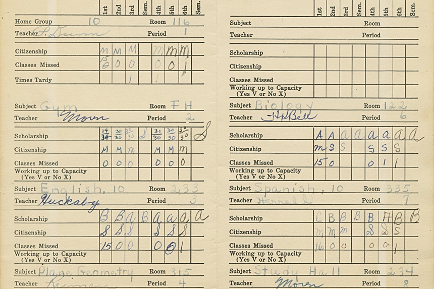 history of grading system in education