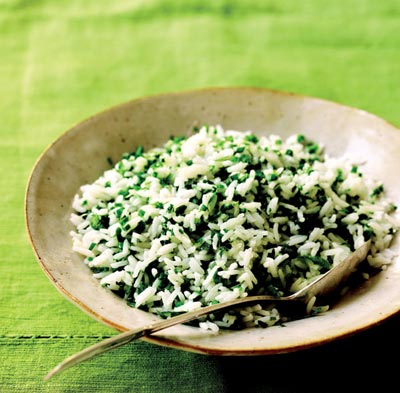 Rice with Fresh Herbs. Photo by Ben Fink © 2012.