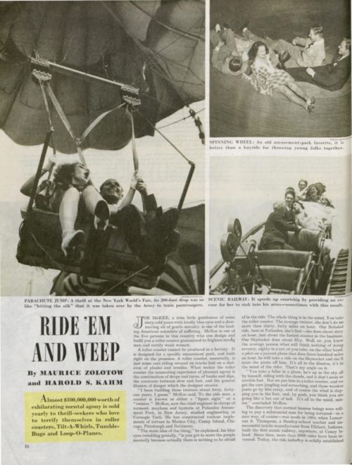 First page of the story, "Ride 'Em and Weep"