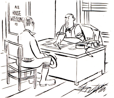 Right address cartoon from Saturday Evening Post December 15, 1951