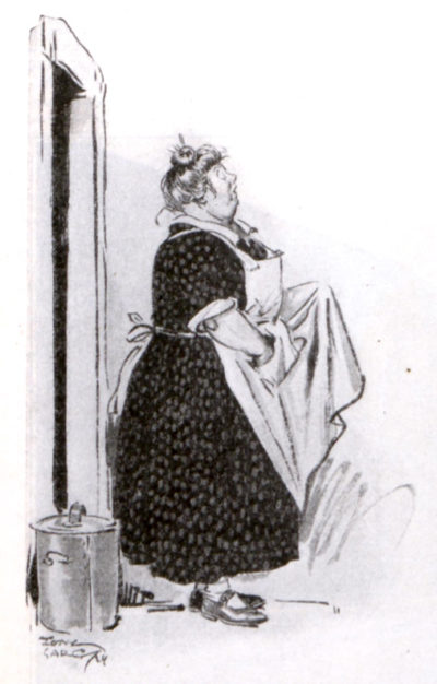 Illustration of the character, Mrs. Hoopstetter