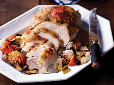 Roast Turkey Breast with Lemon and Sage Brown Butter