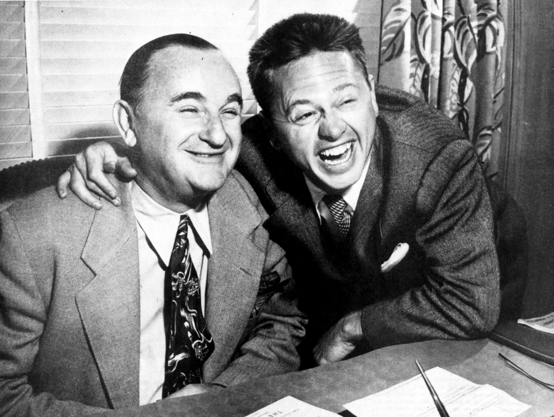 Mickey Rooney and his manager Sam Steifel