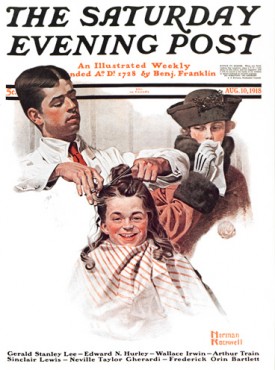 First Haircut Norman Rockwell August 10, 1918