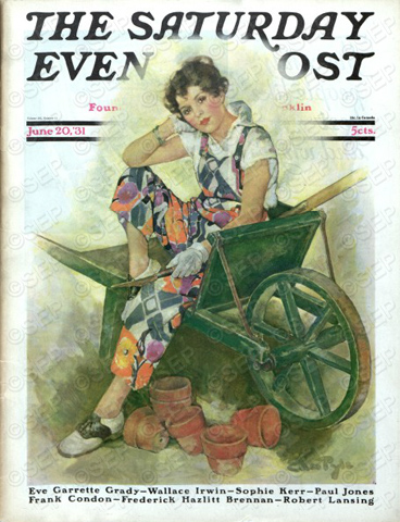 Woman in Wheelbarrow Ellen Pyle June 20, 1931