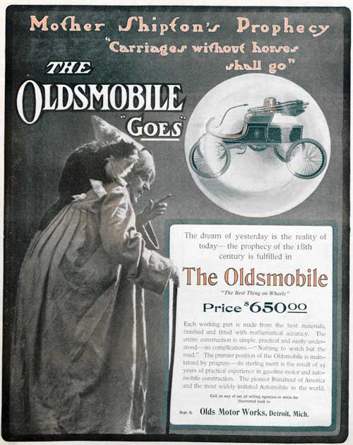 Mother Shipton Oldsmobile Ad