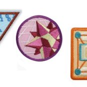 Various girl scout badges