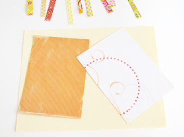 card stock and scrap paper