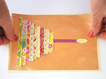 Front of Scrap Cake Birthday Card