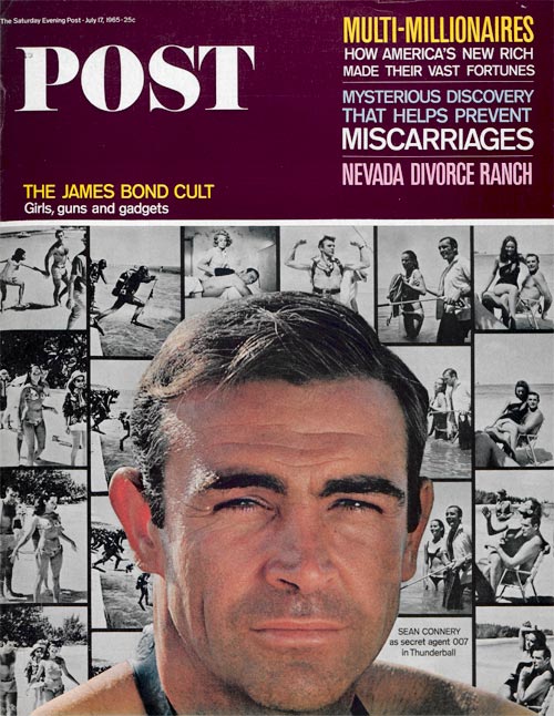 Sean Connery on the cover of the Saturday Evening Post