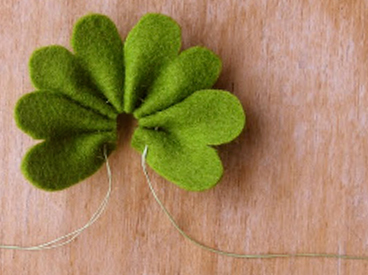 sewing felt green shamrock