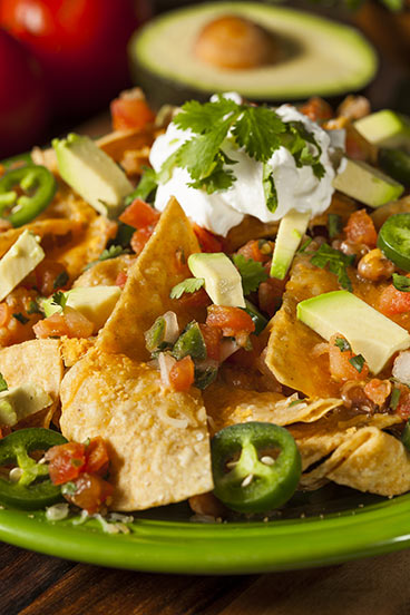 Plate of nachos