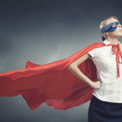 Businesswoman Superhero