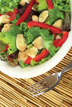 Chicken Salad with roasted bell peppers