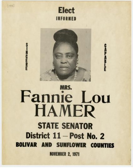 Fannie Lou Hammer election flyer