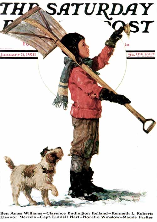 Snow Shoveler January 3, 1931
