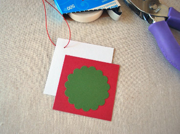 Cardstock for Button Snowman Gift Tag