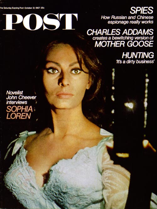 Sophia Loren on the Saturday Evening Post