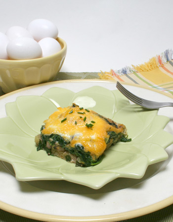 Baked Eggs with Mushroom and Spinach