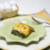 Baked Eggs with Mushroom and Spinach