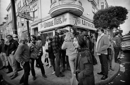 Hippies in the street