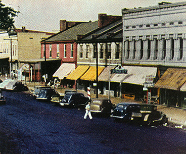 Main street of old Shawneetown.