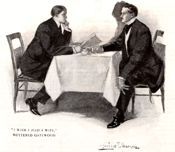 Two men at a table