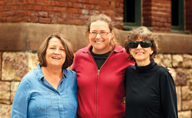 Roberta MacDonald (left), Abbey Duke (center), and Rita Markley