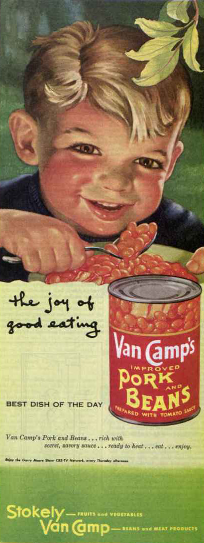 Vintage Van Camp's Pork and Beans ad